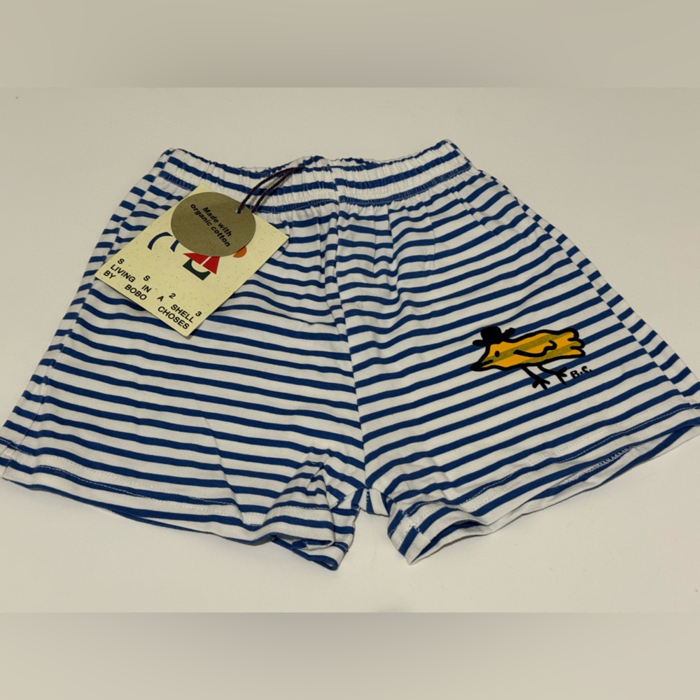 Blue and White Striped Shorts For Toddler Boy. Size 18-24 Months